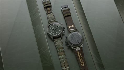 iwc sbtg|The IWC x SBTG special edition camouflage strap .